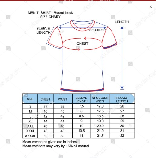 Size Chart Image